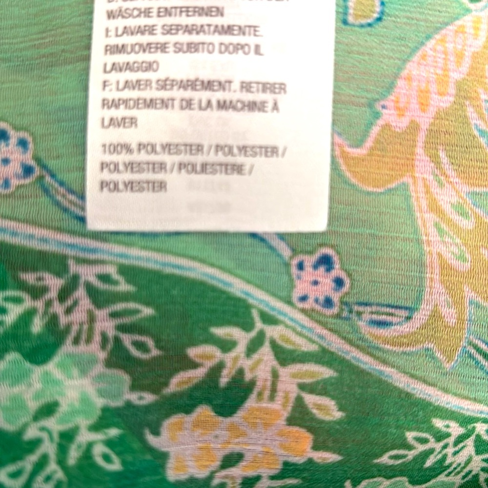 Susan Graver Sheer Paisley, Floral Blouse. NWOT - Picture 5 of 5